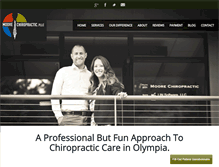 Tablet Screenshot of moorechiropractic.com
