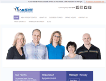 Tablet Screenshot of moorechiropractic.ca